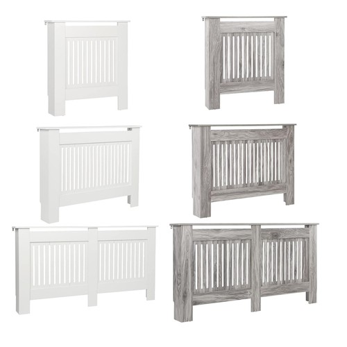 Grey modern mdf radiator cover - grey,