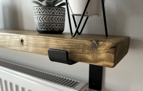 Rustic radiator shelf - rustic,