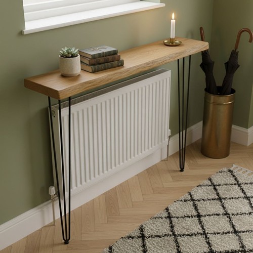 Rustic console table radiator - console,