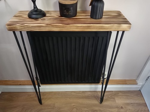 Rustic chunky radiator console - chunky,