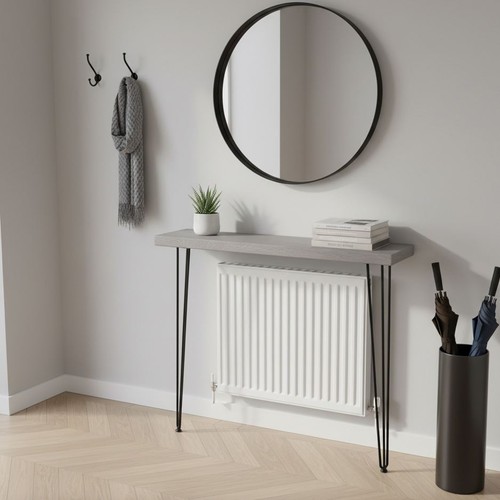 Console table radiator rustic - console,