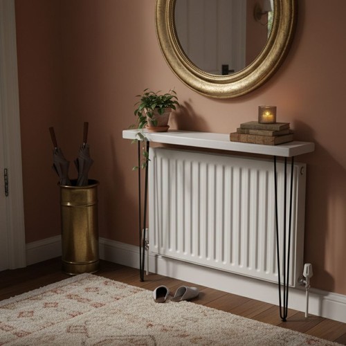 Console table radiator rustic - radiator,