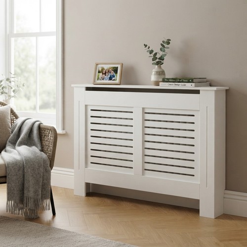 Contemporary white mdf - white,