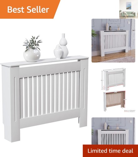 Chelsea white slatted radiator - slatted,